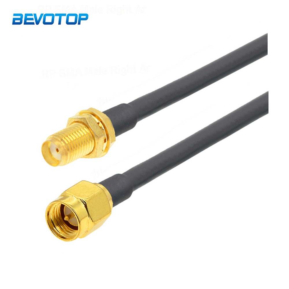 BEVOTOP SMA Male Plug to SMA Female Jack RG58 Cable 50ohm RF Coaxial Pigtail SMA WiFi Antenna Extension Cord Connector Adapter