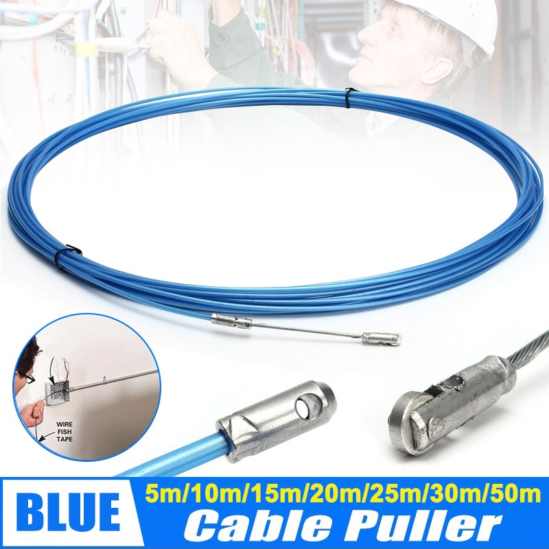 Electrician Tape Duct Puller Cable Puller Tools Push Wheel for Wire Installation 5/10/15/20/25/30/50m