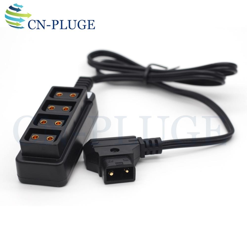 D-Tap Splitter Male to 4 Ports P-Tap, Camera Power Supply, 4-Way Splitter