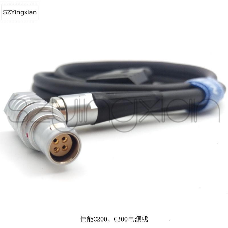 Canon C300 Mark2 II C200 Power Cord D-TAP Shift Head 4-Pin Female Canon C300 Mark2 II C200 Power Cord, Length Can Be Customized