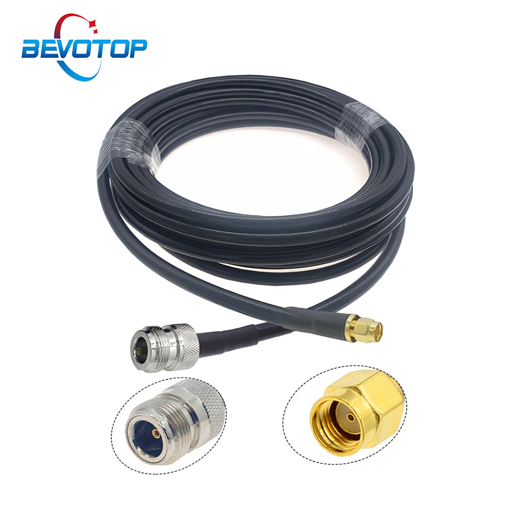 LMR240 Pigtail N Female to SMA Male Plug RF Adapter 50ohm 50-4 RF Coaxial Cable Jumper 4G 5G LTE Extension Cord 50cm~50m