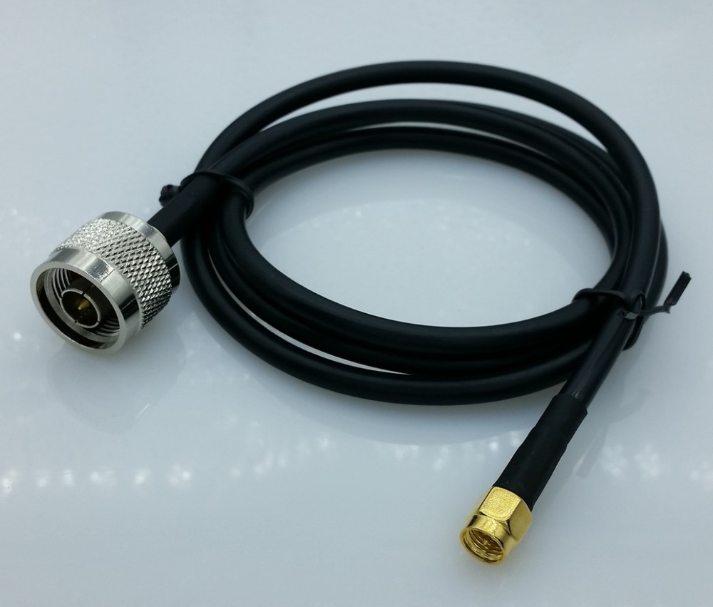 Type N to sma male antenna extension cable, 100cm, 50-3 sma to N