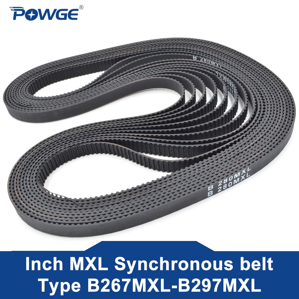 POWGE MXL Synchronous timing belt B267/B268/B270/B273/B275/B276/B280/B285/B290/B295/B297 Width 6.4/9.4mm B270MXL B280MXL B295MXL