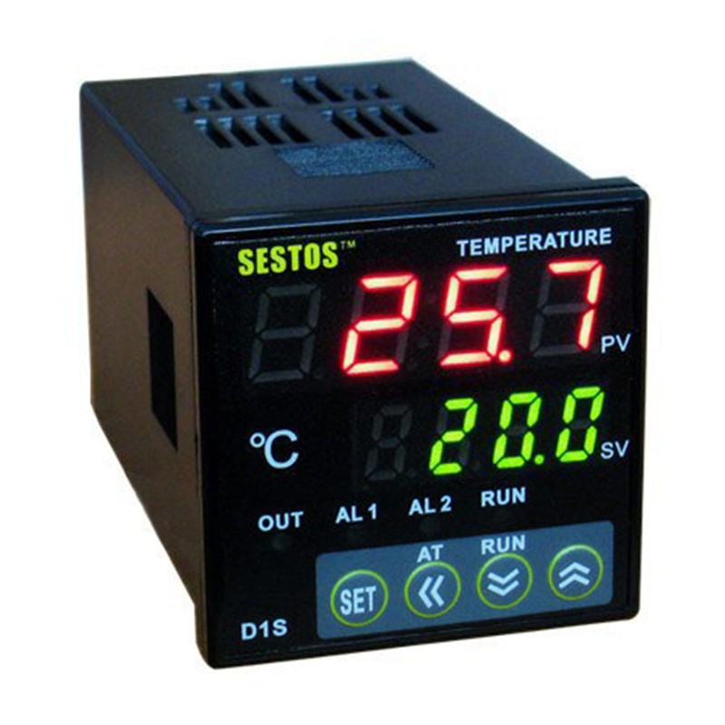 Sestos - Digital AC 110-240V PID Controller, Temperature Controller, Current and Output Relay, D1S