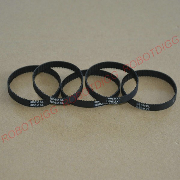 10pcs/lot, MXL timing belt, closed loop, B86MXL, 3mm 6mm width