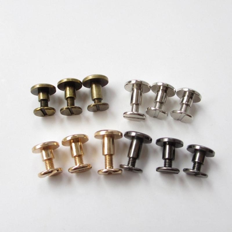 20pcs Nail Rivets for Leather Craft Belt Purse Solid Brass Nail Rivets Cloth Rivets Button Decoration Nail DIY Scrapbook