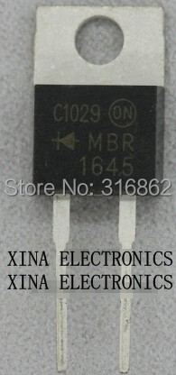 MBR1645 MBR 1645 16A 45V TO-220 ROHS Original 10pcs/lot Free Shipping Electronics Configuration Kit