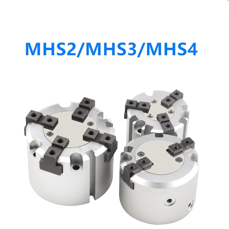 MHS2 MHS3 MHS4 Air Parallel Finger Clutch SameAsSMC Bore 16D/20D/25D/32D/40D/50D mm Double Acting MHS2-16D MHS3-16D MHS4-16D