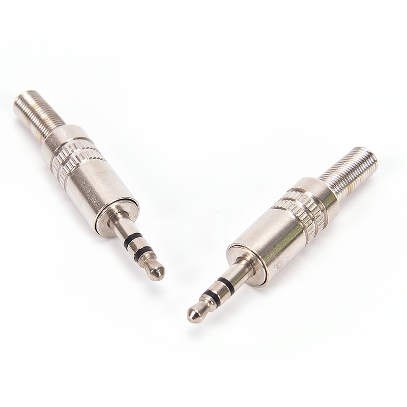 3.5mm 3 Pole Male Repair Headphones Audio Jack Connector Soldering Plug For Most Headphone Jack Replacement