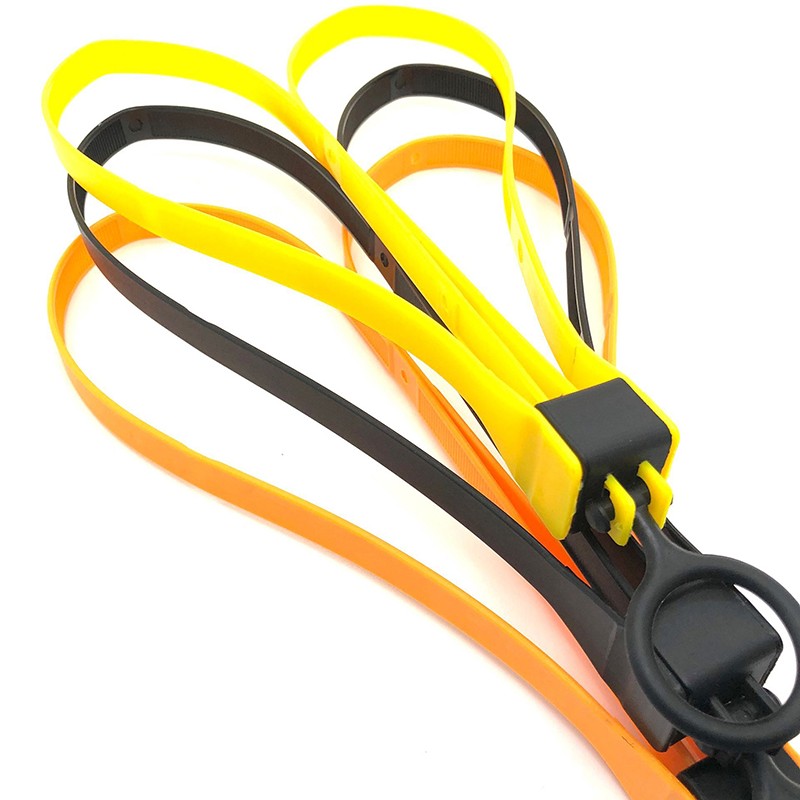 1pc cable tie strap handcuffs sport decorative strap gear disposable flex cable tie cable orange yellow black tie strap