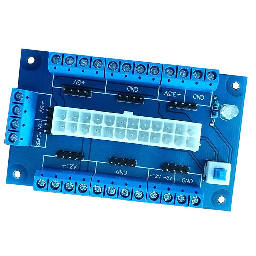 24/20 Pin Computer ATX Lightweight Latch Button DIY Electronics Salon Computer Adapter Power Supply Module Desktop Breakout Board