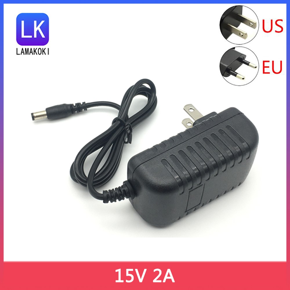 15V 2A DC 5.5mm Big Head Power Adapter Amplifier Audio Universal 15V Transformer 2A Charger