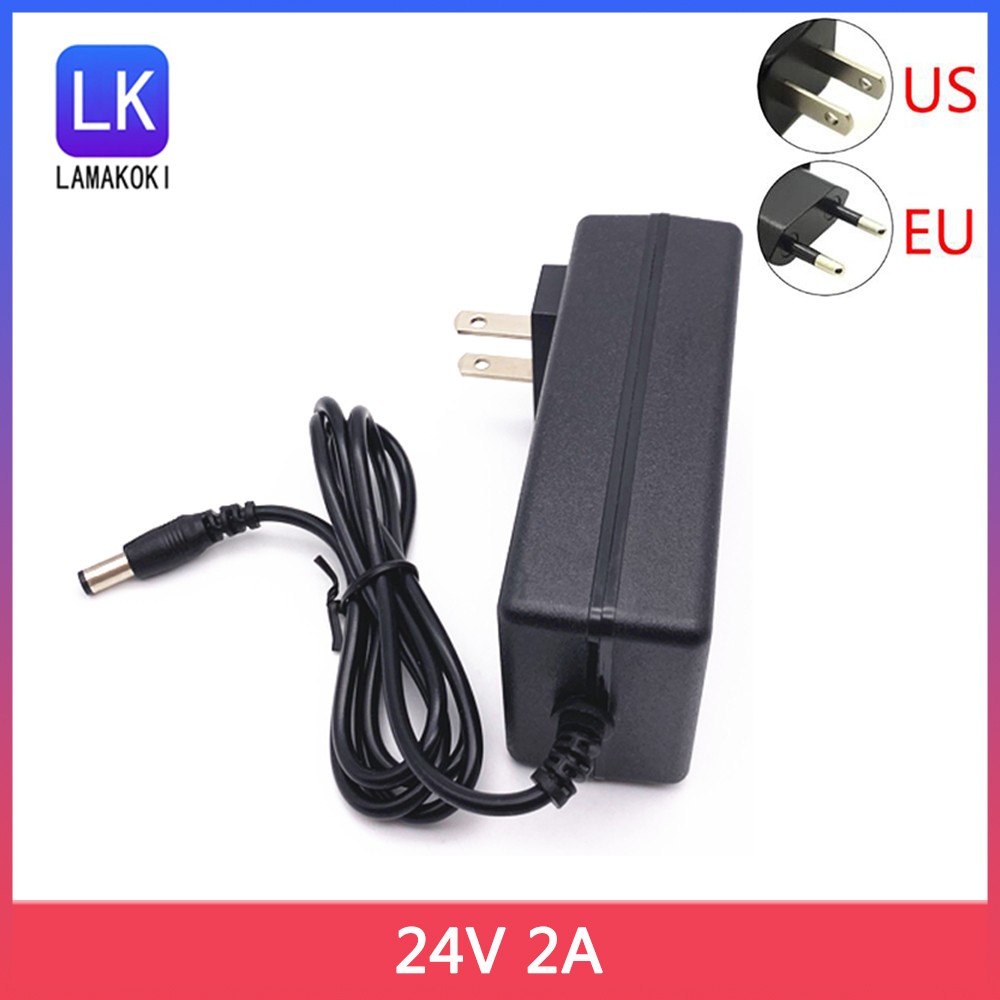 Wall Mounted DC 24V 2A Power Adapter DC 24V 2A Switching Power Supply Module 24V 1.5A 1A LED Light