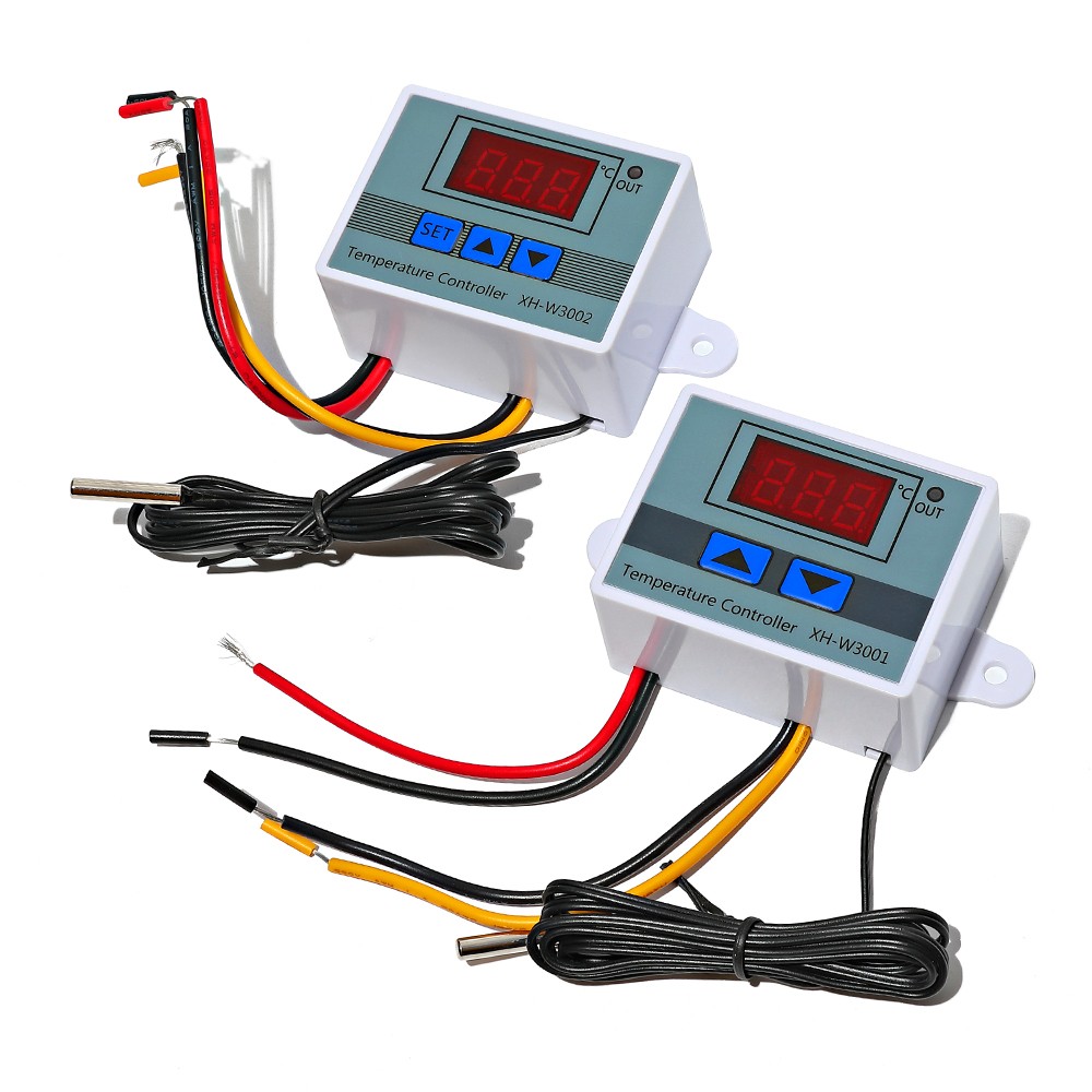 DC12V 24V AC110V-220V LED Digital Thermostat Temperature Controller NTC Sensor Temperature Control Switch Relay