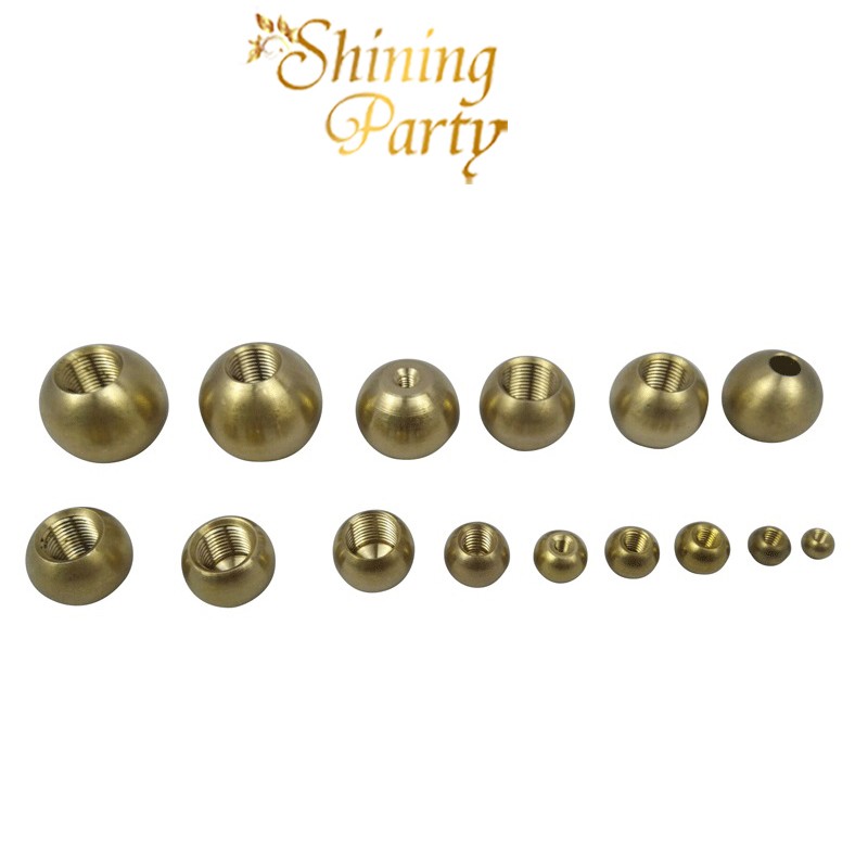 10pcs/lot M3/M4/M5/M6/M10 brass female ball head copper inner teeth ball nut, light cap nut cap, lighting accessories