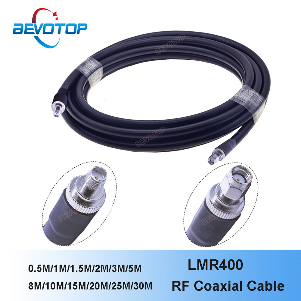 SMA Cable LMR400 SMA Female to RP SMA Male 50 Ohm Low Loss RF Pigtail Adapter WiFi Antenna Extension Cable Signal Booster Jumper