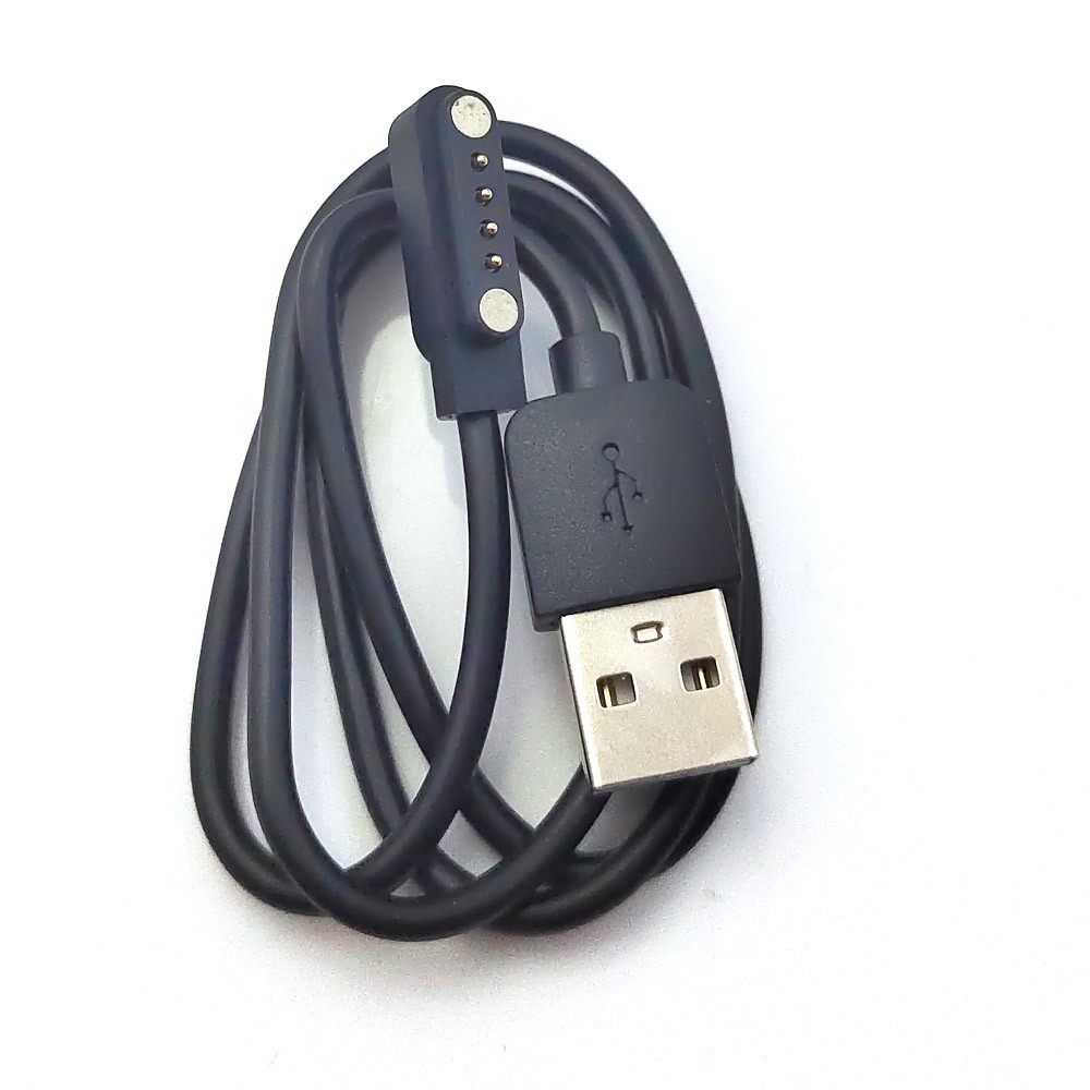 Free Shipping Magnetic Charging Cable USB 2.0 Male to 4P Pogo Magnetic Charger Cable Cord for Smart Watch GT88 G3 KW18 Y3 KW88