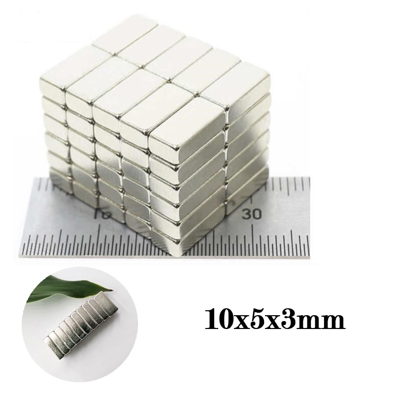 50/100pcs Magnet Rectangular Magnet Super Strong Neodymium Magnet 10mm x 5mm x 3mm