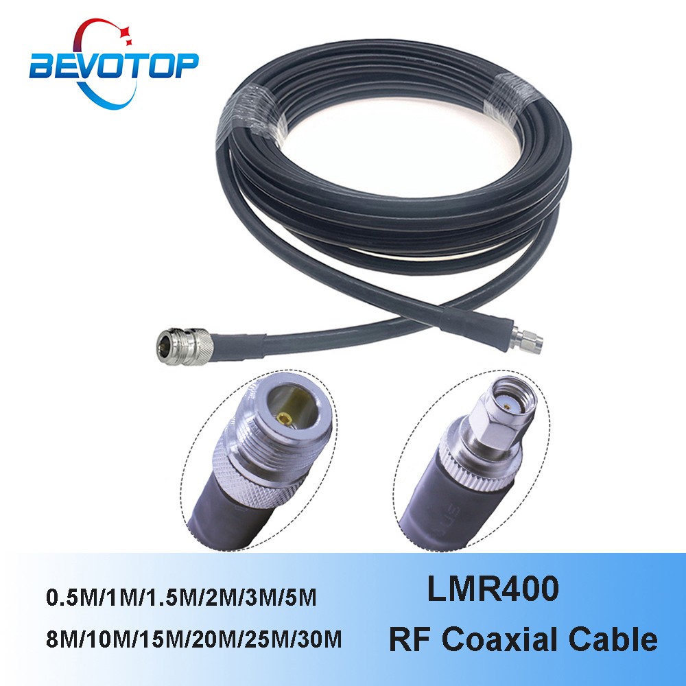 RP-SMA Male to N Female LMR400 Cable 50 Ohm RF Coax Extension Jumper Pigtail for 4G LTE Cellular Amplifier Phone Signal Booster