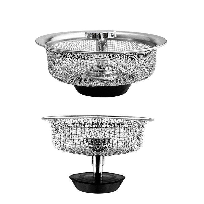 Anti-Clogging Sink Strainer Stainless Steel Sink Filter Hair Catchers Drain Net Sewer Outfall Bathroom Kitchen Accessories