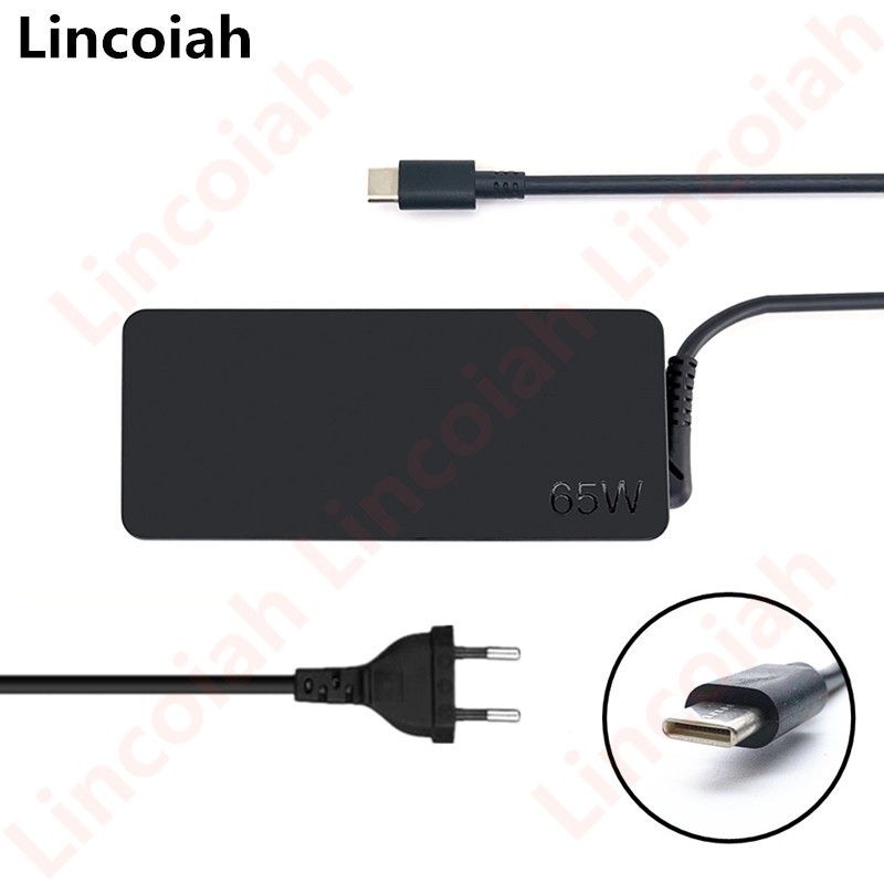 20 فولت 3.25A 65 واط USB نوع C محول الطاقة شاحن لينوفو ثينك باد X1 الكربون اليوغا X270 X280 T580 P51s P52s E480 E470 s2 المحمول