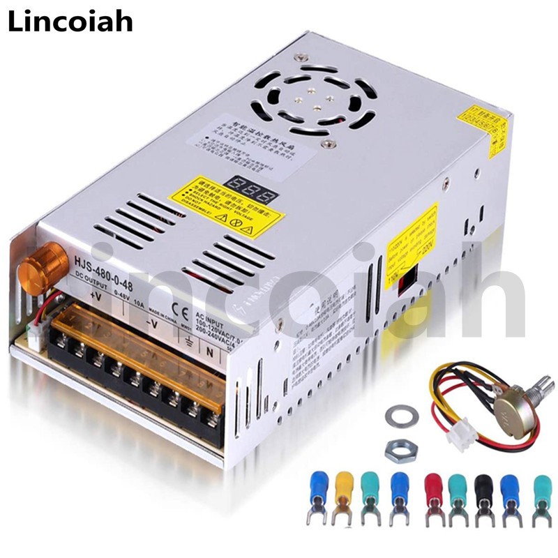 480W شاشة ديجيتال تحويل التيار الكهربائي 5V 12V 24V 36V 48V 60V 80V 120V 160V 220V 300V قابل للتعديل AC/DC تحويل LED SMPS