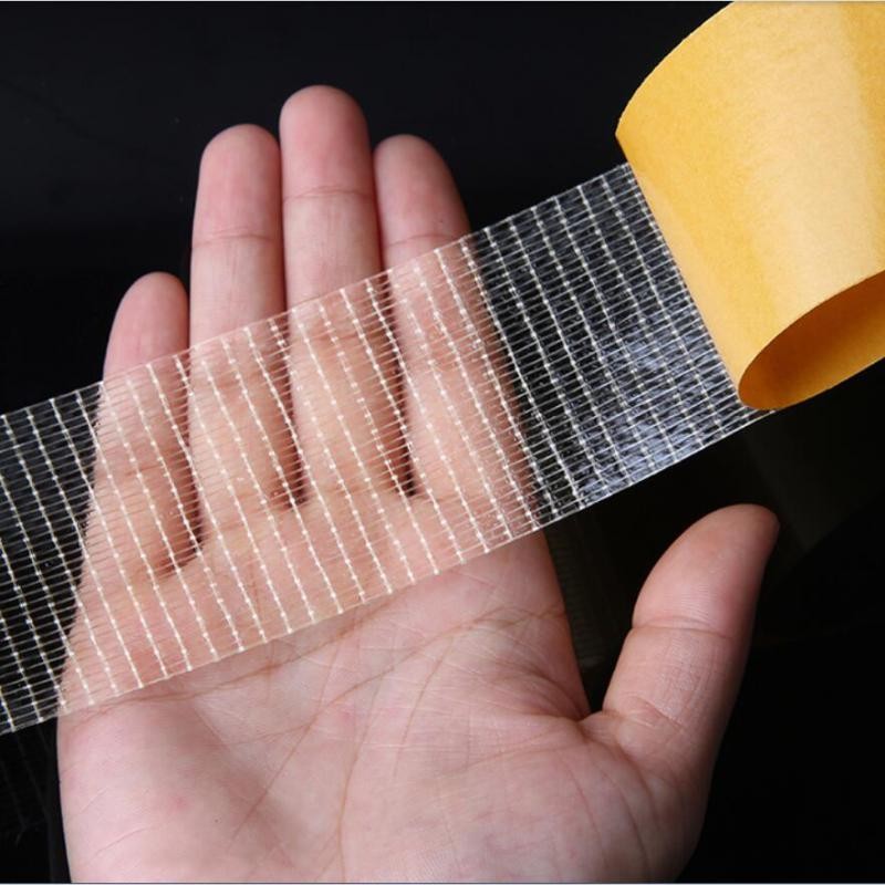 50 Meter Double Sided Tape High Temperature Resistance PET Tape Trace Transparent Heat Resistant Strong Double-Sided Adhesive