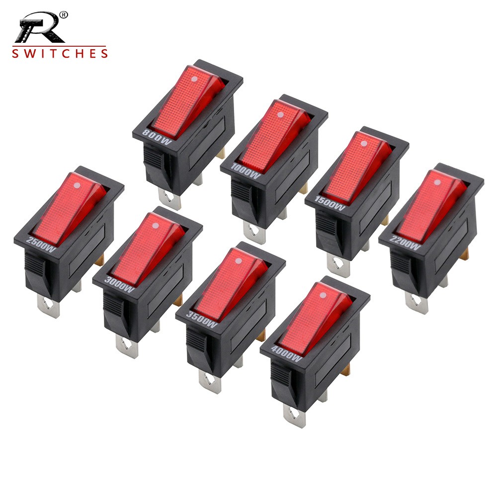 KCD3 rocker switch 3pin ON/OFF electric cooker electric heating switch button wok multi-power/function electric rice cooker