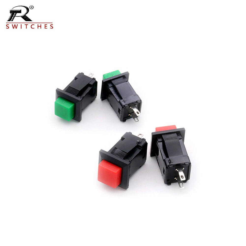 10pcs DS-429A DS-429B Push Button Switch Square Button Switch With Lock Switch Self Reset Switch 3A 125V/1A 250V