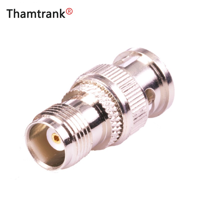 10pcs/lot BNC Male Plug to TNC Female Jack Straight RF Adapter Coupler High Quality Copper TNC to BNC M/F RF Connector Adapter