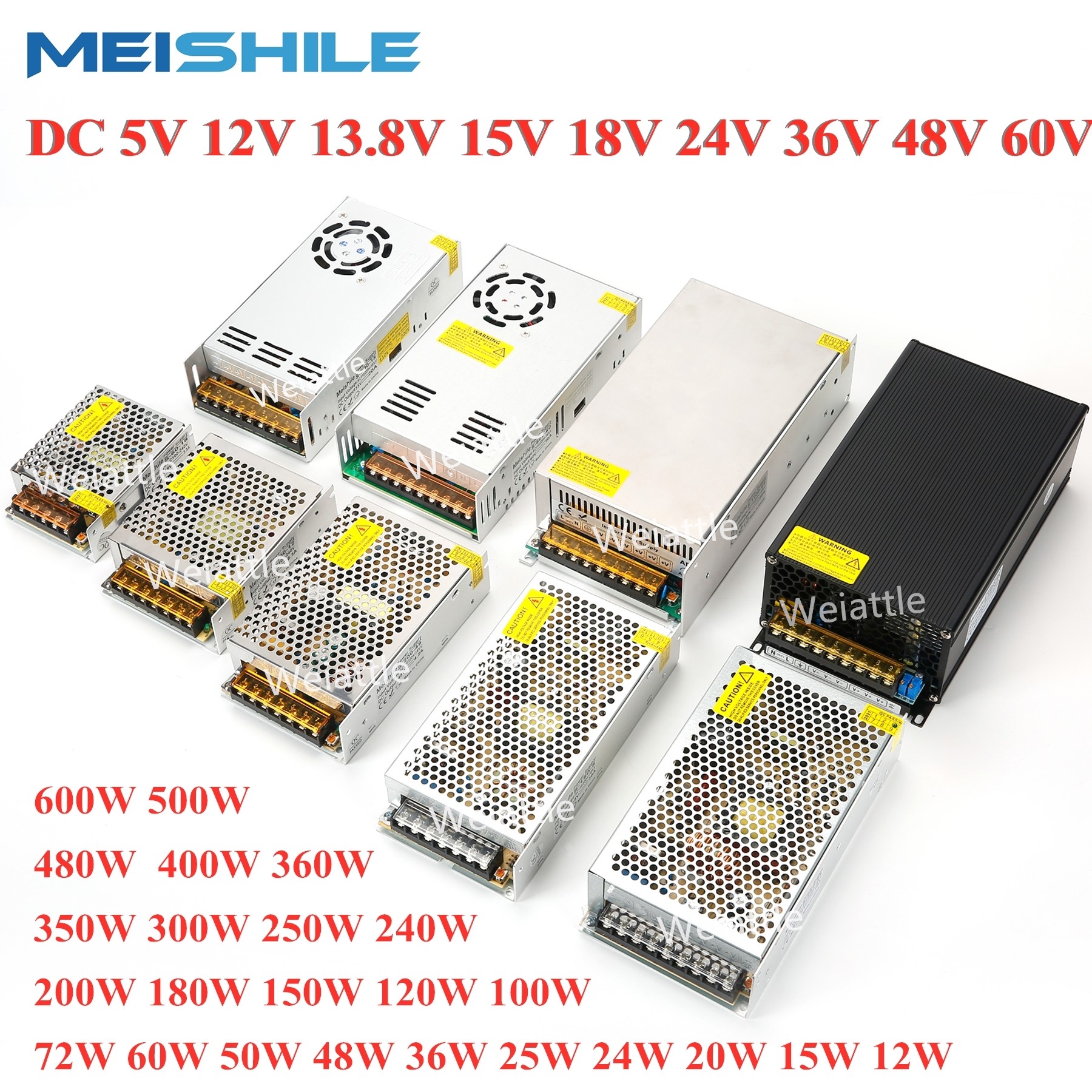 5V 12V 24V 36V 48V 60V Switching Power Supply Transformer SMPS 2A 3A 4A 5A 8A 10A 12A 15A 20A 25A 30A 40A 50A 60A LED Power Transformer