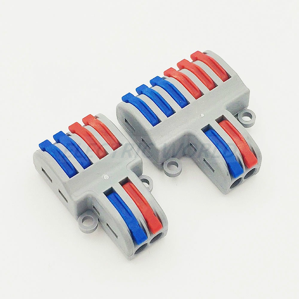 Wire Connector 30pcs SPL-42 SPL-62 Mini Quick Wire Connectors, Universal Compact Wiring Connector, Push-in Terminal Block Connector