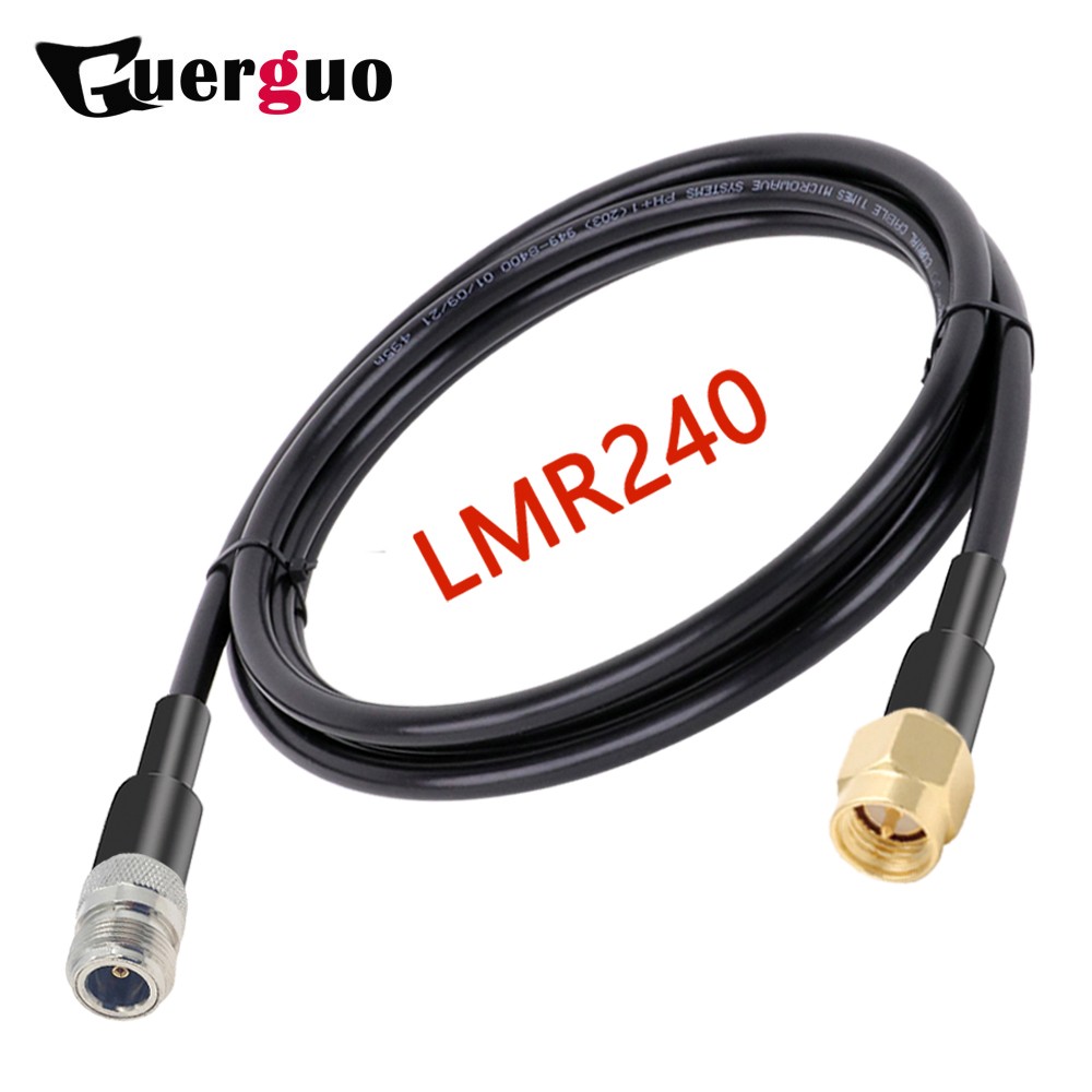 LMR240 Pigtail N Female to SMA Male Plug RF Adapter 50ohm 50-4 RF Coaxial Cable Jumper 4G 5G LTE Extension Cord 30cm~50m