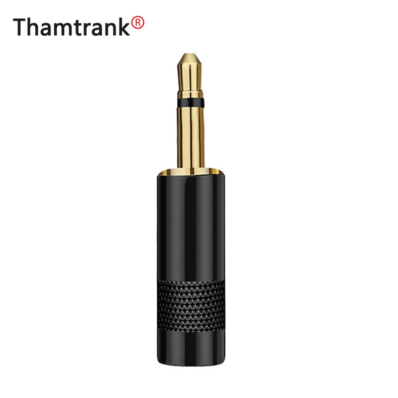 10pcs/lot 2 Pole 3.5mm Mono Male Plug Gold Plated Jack Mono 3.5mm Connector Wire for 6mm Headphone Cable DIY Earphone