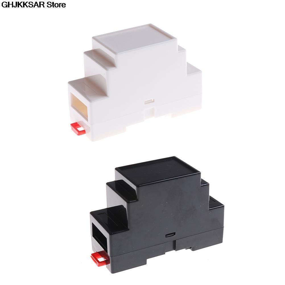 1pc 88x37x59mm Plastic Box Electronics Project Case Din Rail PLC Junction Box