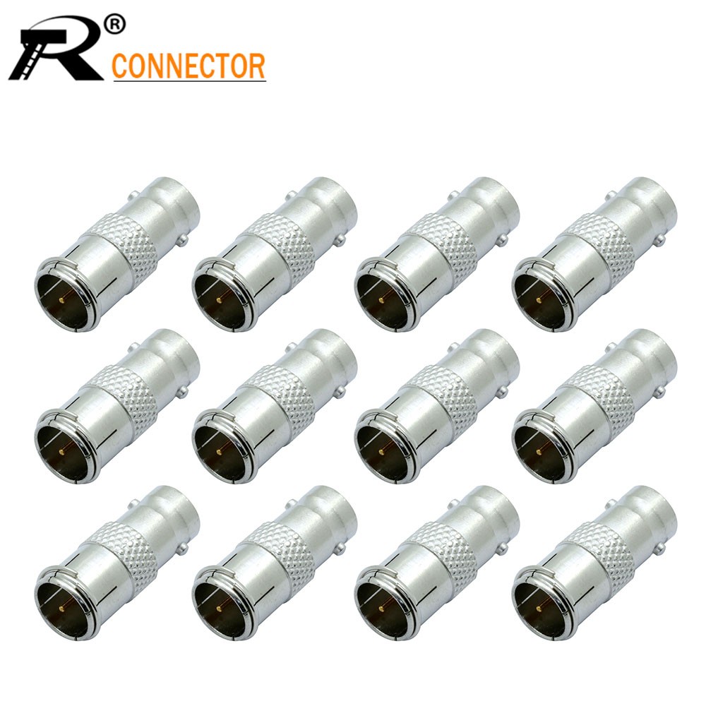 RF Coaxial Connector Adapter BNC Female Jack to F Fast Male Plug Coaxial Adapter Coupler Extender 12/50/100pcs