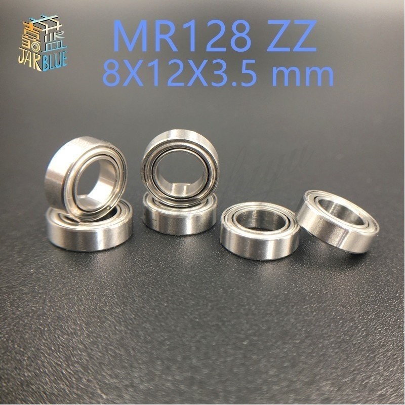 Free Shipping 10pcs MR128ZZ MR128 zz MR128-2Z 8x12x3.5mm Deep Groove Ball Bearing Miniature Bearings MR128/L-1280 zz