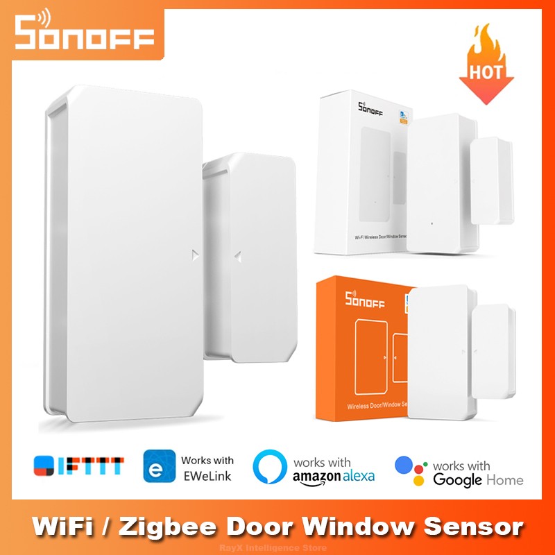 SONOFF DW2 واي فاي/SNZB-04 زيجبي نافذة مستشعر الباب باب مفتوح/مغلق للكشف عن EWeLink التطبيق إخطار إنذار أمن الوطن الذكي