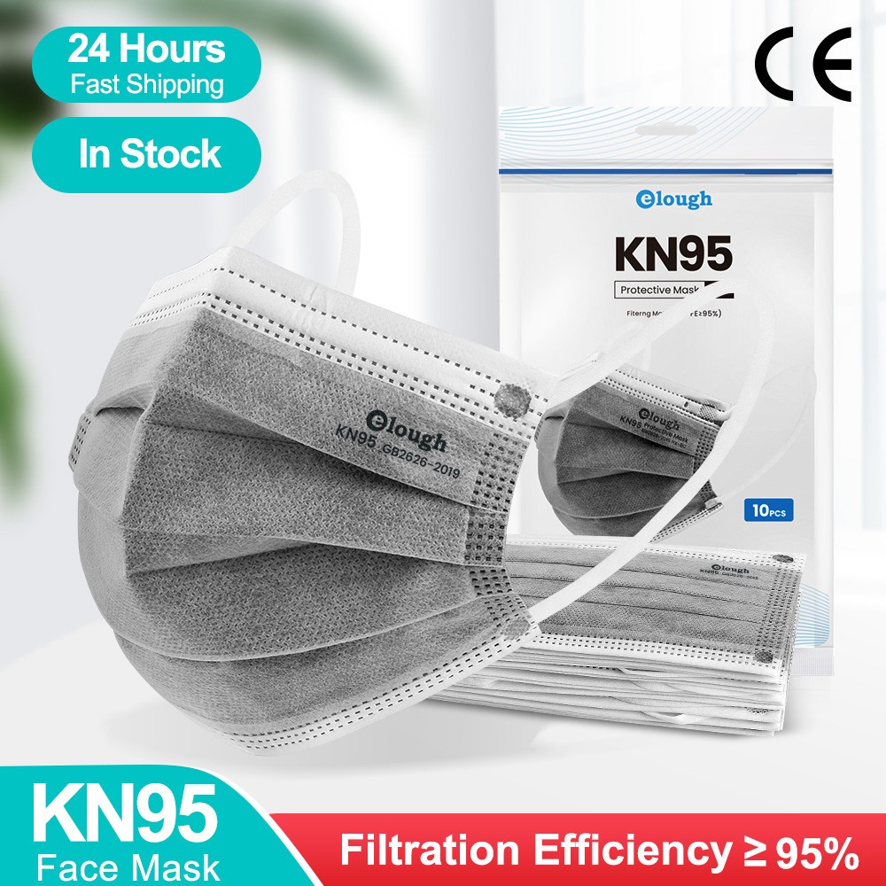 10-100pcs KN95 Certification Masks 5 Layers CE FFP2 Disposable Face Mask Activated Carbon Filter KN 95 Mascarillas FPP2 FFP2mask