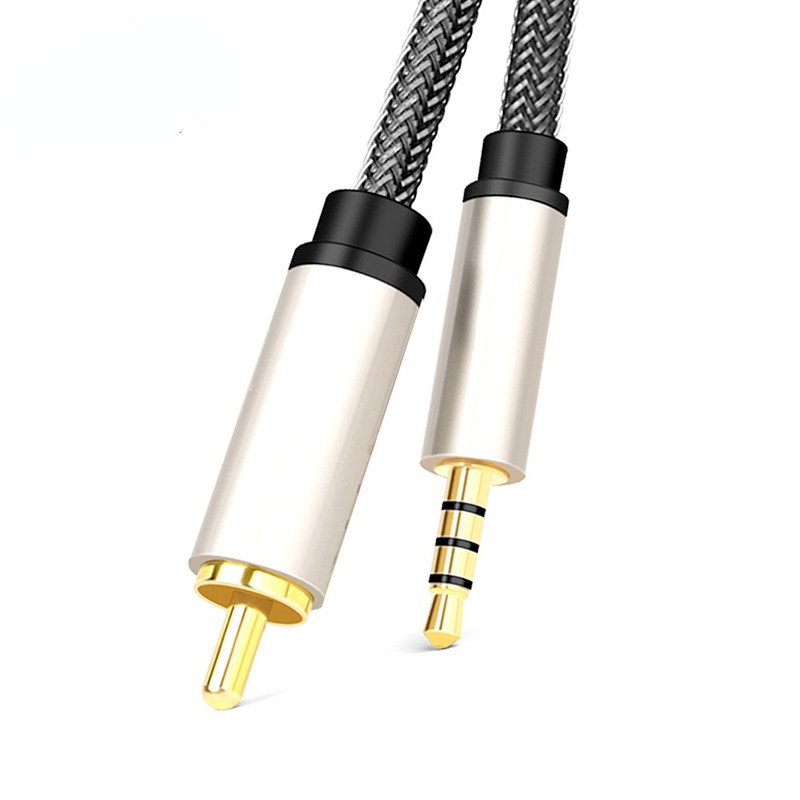 For HDTV Digital Audio HDTV Audio Cable Coaxial Audio Video Cable Nylon Braided