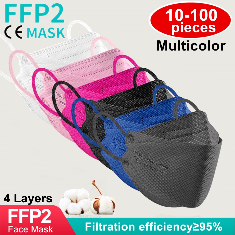 Ffp2 mascarillas المعتمدة السلامة الصحية واقية التنفس قناع الوجه ffp2reuse zable أقنعة ffp2fan fpp2 kn95 قناع الأسماك