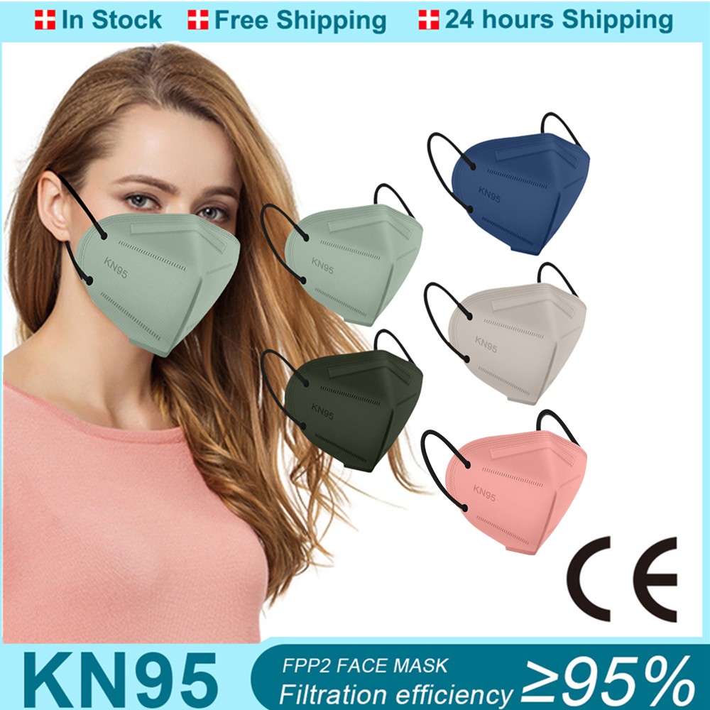 FFP2 قناع KN95 Mascarillas FPP2 وافق صحية 10-100 قطعة 5 طبقة Morandi قناع وجه واقي KN 95 تنفس FFP2MASK маска