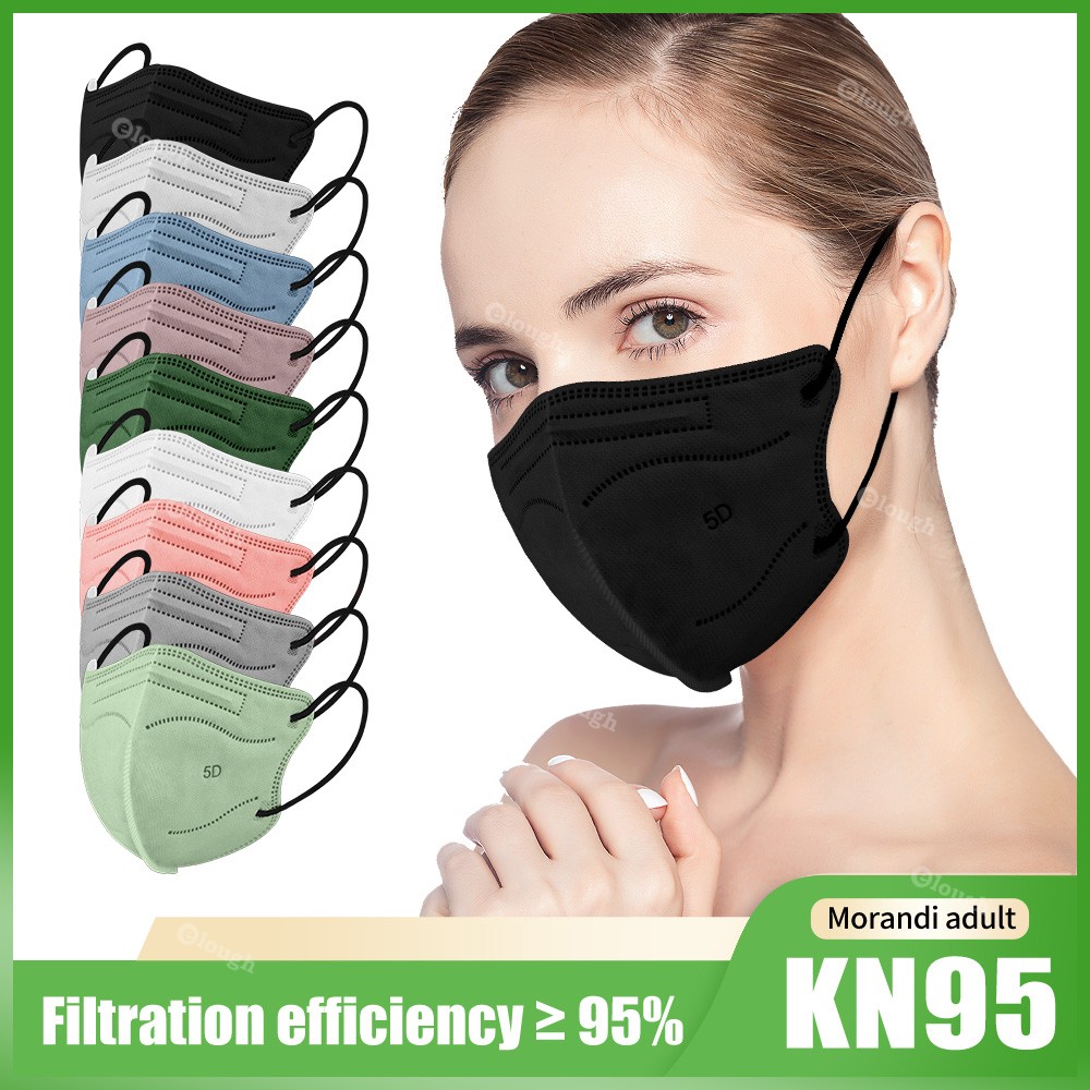 5D Protective Face Mask KN95 Approved FPP2 FFP2 Mascarillas Morandi Masque FFP 2 Adult ffp2fan CE Black Mascherina FFPP2 Masks