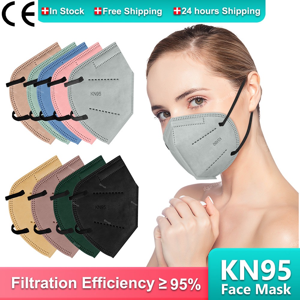 Kn95 certified mouth mask ffp2fan protective face mask safe healthy reusable mascarillas quiurgicas FPP2 gay