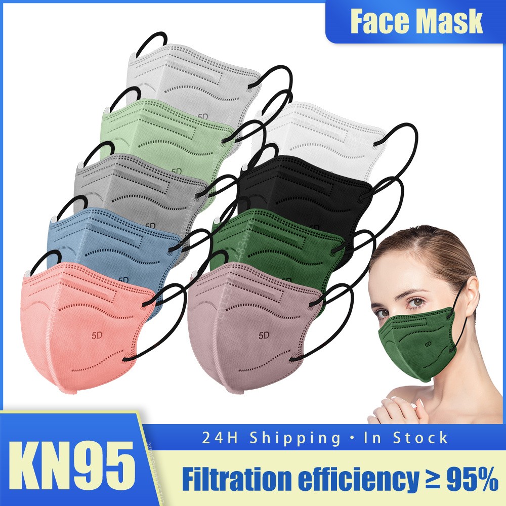 Mascarillas FFP2 Adult KN95 Face Masks Mascara FFP2 Respirator FPP2 Masks 5 Layer ffp2fan Approved FFP Certificate FFP 2 Mascara 10 to 100pcs