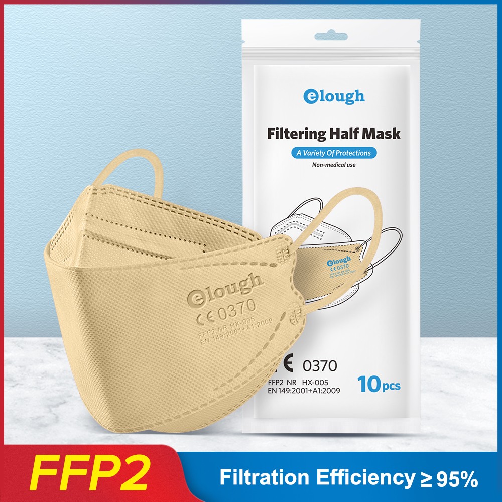 قناع Elough ffp2 mascarillas kn95 معتمد من 4 طبقات قناع قابل لإعادة الاستخدام قناع الوجه fpp2 ماسكارا الوجه الواقية ffpp2 masque