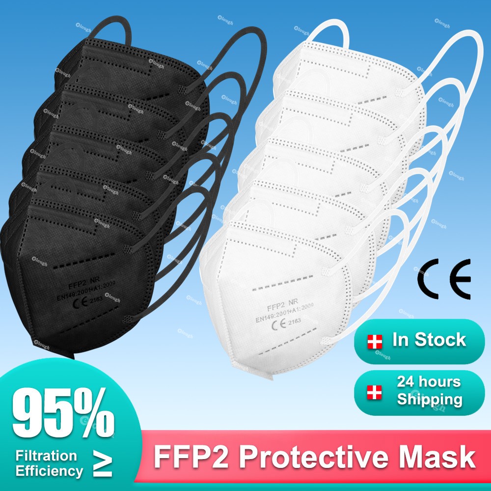 قناع FFP2 Mascarillas KN95 شهادة الكبار 5 طبقة واقية ffp2قناع الغبار قناع التنفس fpp2 Masque ffp 2 CE ffp3