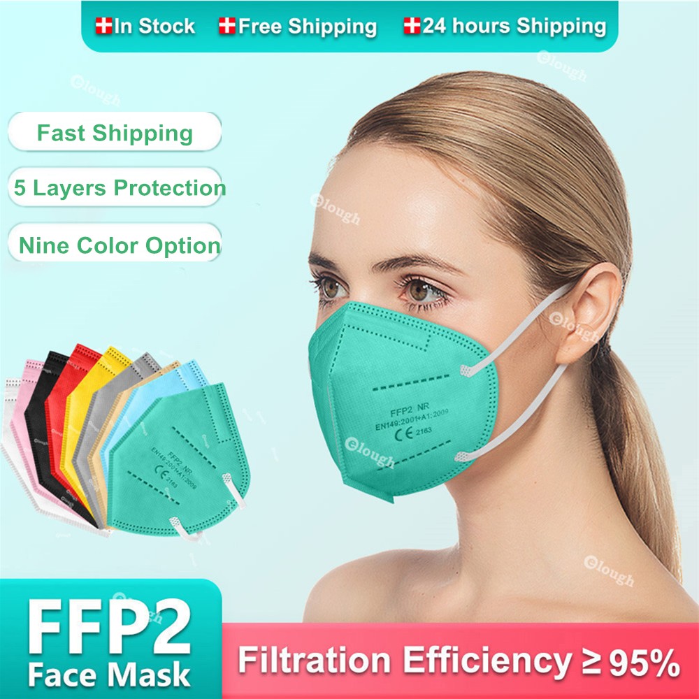 FFP2 Mascarilla FP2 Europe Adult Mascarilla FPP2 Homolucada Color 5 Layers CE ffp2 Approved Mask KN95 Masks FFP Mask 2