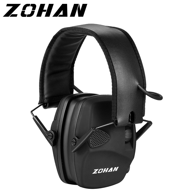 ZOHAN Electronic Shooting Ear Protection Sound Amplification Anti-noise Earmuffs Professional Hunting Ear Defenders Outdoor Sports