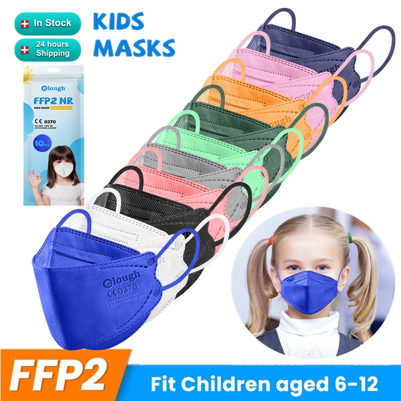 Kids Mask Fit 6-12 Years CE FFP2 Mascarillas FPP2 Niños Fish Masks Kids 4 Layers FPP2 Certified KN95 Kids Face Mask ffp2maske